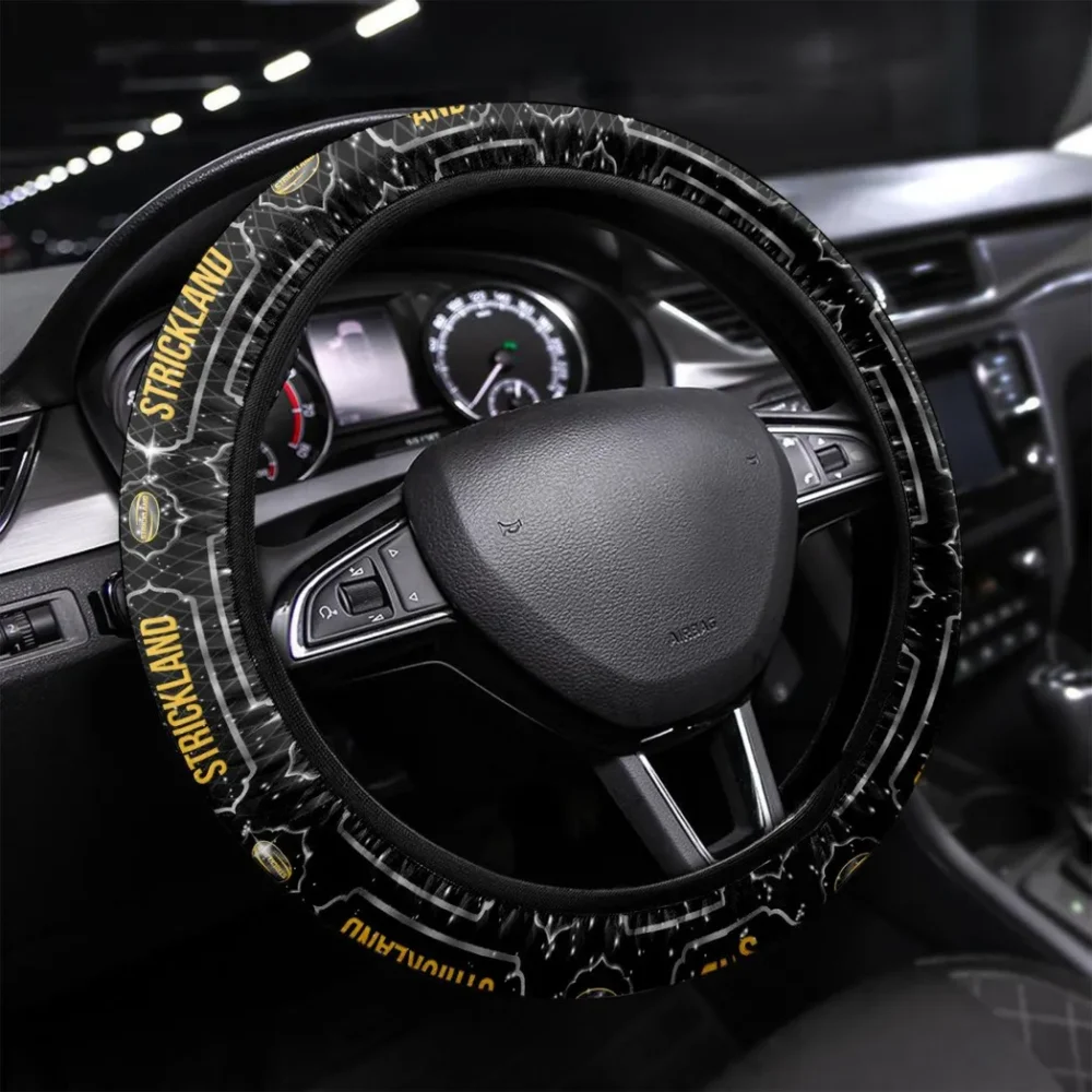 Engine-Powered Workhorse Steering Wheel Cover 3D Print, All-Season Driver's Grip Cover CAR550 - White