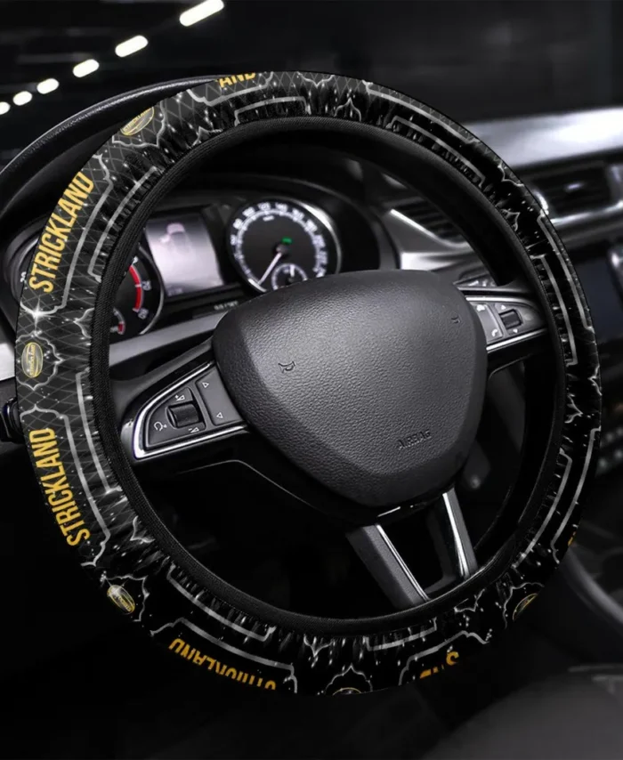Engine-Powered Workhorse Steering Wheel Cover 3D Print, All-Season Driver's Grip Cover CAR550 - White