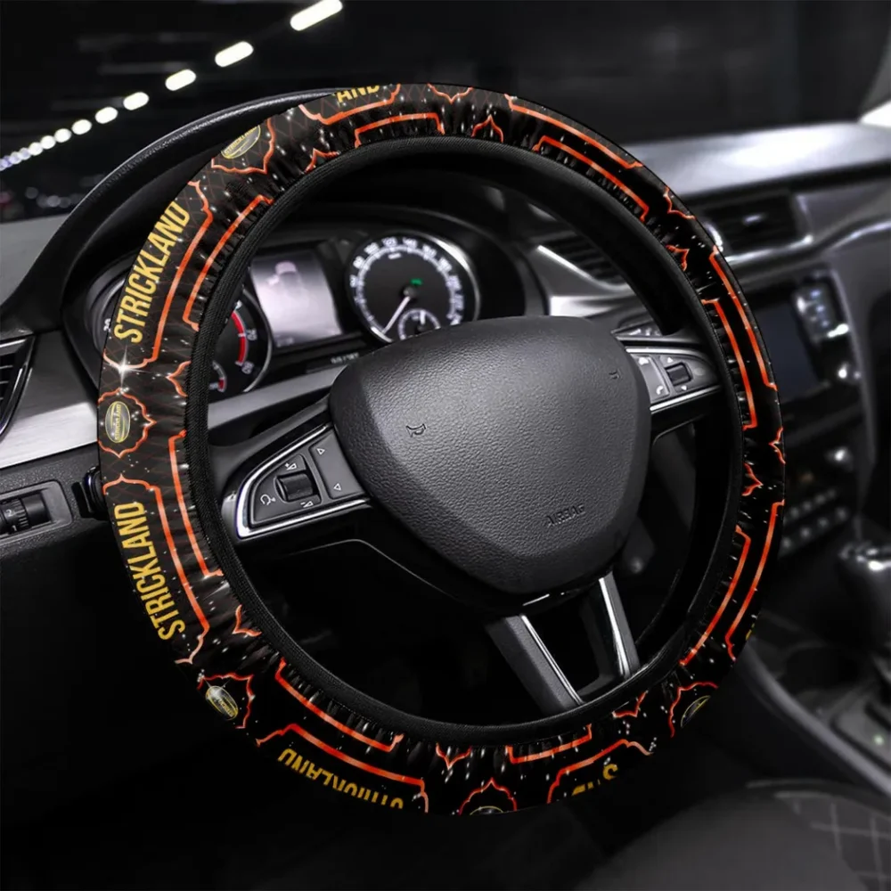 Farm Hauling Machine Steering Wheel Cover 3D Print, Performance Grip Steering Cover CAR145 - Orange
