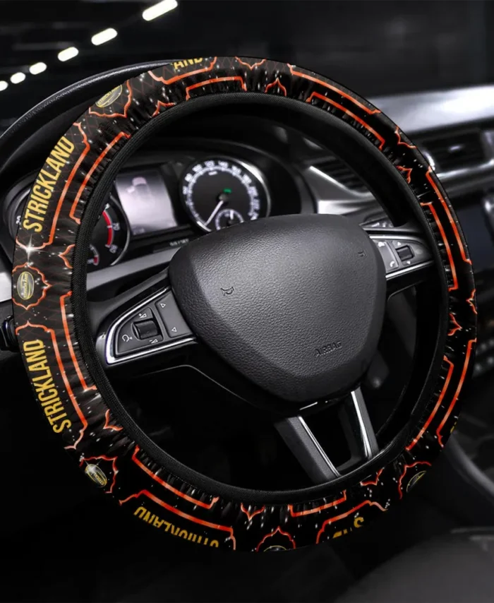 Farm Hauling Machine Steering Wheel Cover 3D Print, Performance Grip Steering Cover CAR145 - Orange