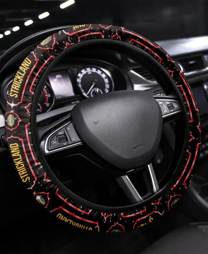 Rural Utility Steering Wheel Cover 3D Print, Auto Fan Comfort Wheel Cover CAR145 - Red