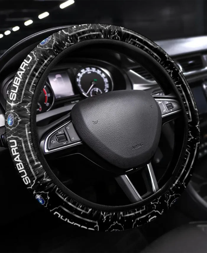 Boxer Engine Car Steering Wheel Cover 3D Print, Custom Car Culture Wheel Cover CAR550 - White