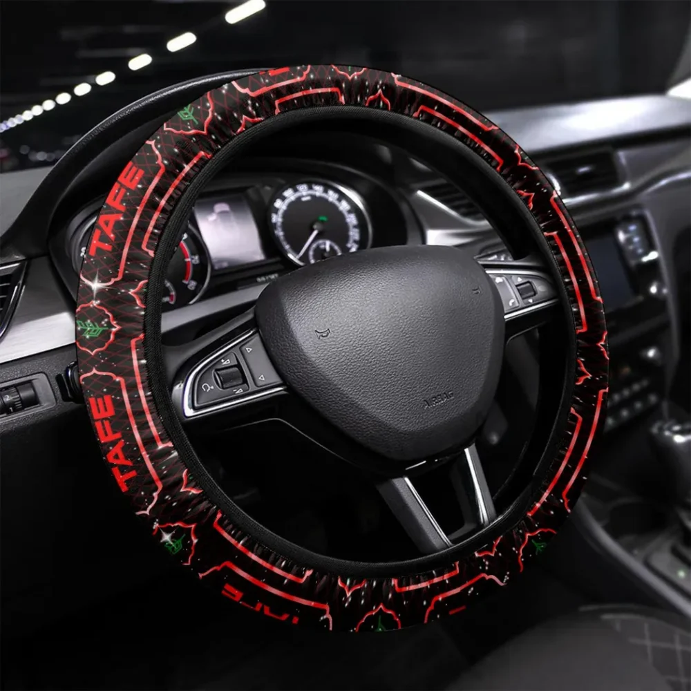 Versatile Tillage Tractor Steering Wheel Cover 3D Print, Classic Car Style Wheel Cover CAR145 - Red