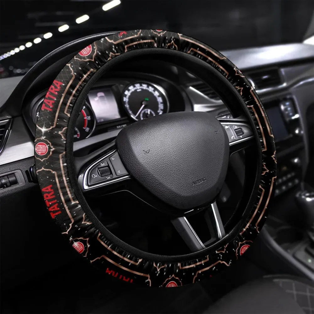 Adventure Truck Steering Wheel Cover 3D Print, Sporty Road Warrior Cover CAR550 - Brown