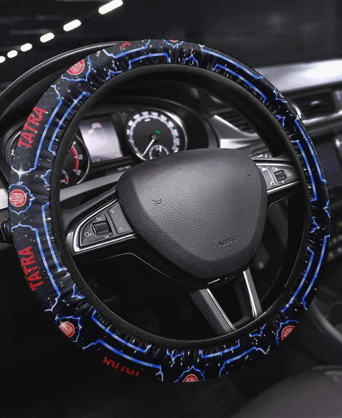 Utility Steering Wheel Cover 3D Print, Durable Custom Drive Cover CAR146 - Blue
