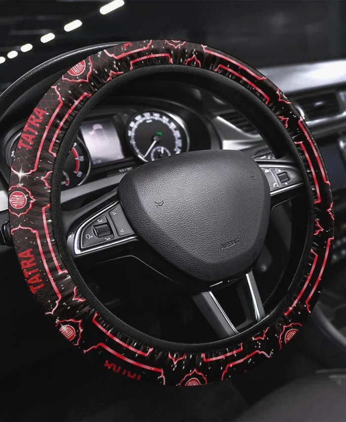 Rugged Truck Steering Wheel Cover 3D Print, Everyday Car Enthusiast Cover CAR146 - Red