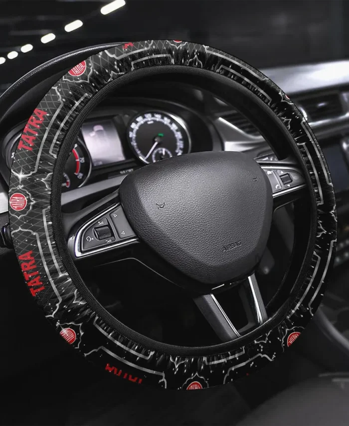 Utility Steering Wheel Cover 3D Print, Luxury Driver Comfort Wheel Cover CAR146 - White