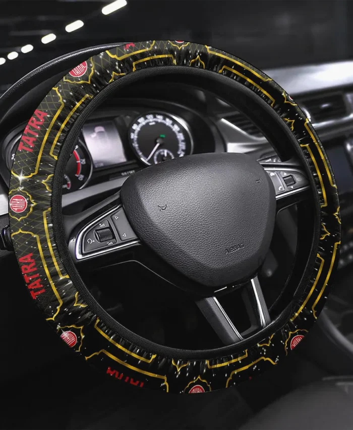 Adventure Truck Steering Wheel Cover 3D Print, Garage Lifestyle Wheel Cover CAR146 - Yellow