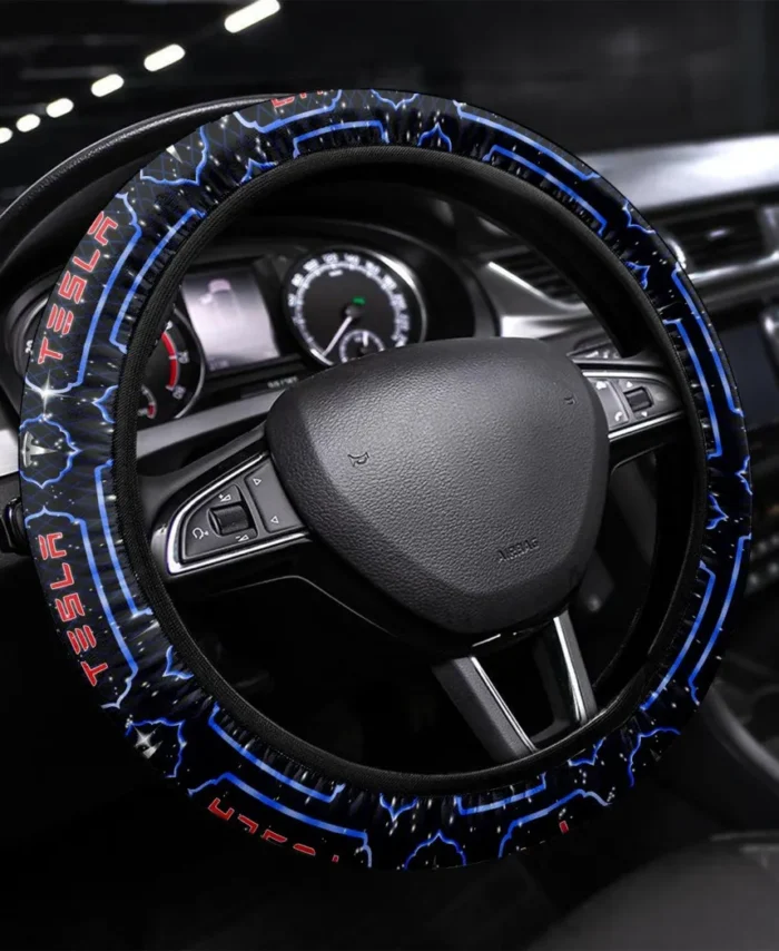 Zero-Emission Steering Wheel Cover 3D Print, Durable Custom Drive Cover CAR550 - Blue