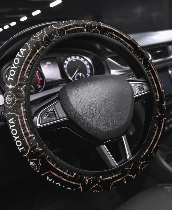 Adventure Pickup Steering Wheel Cover 3D Print, Driver's Essential Steering Cover CAR146 - Brown
