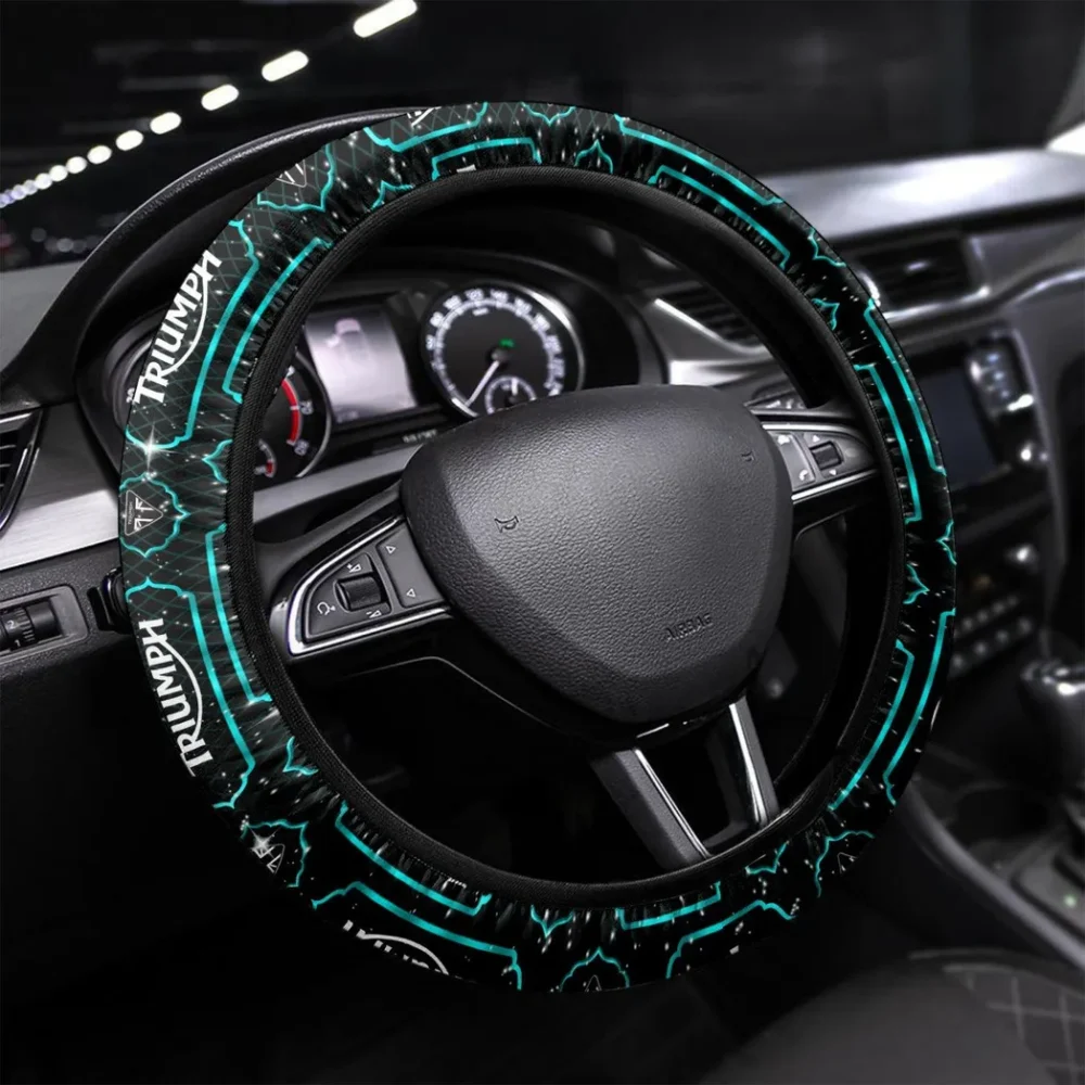 Vintage Speedster Steering Wheel Cover 3D Print, Performance Grip Steering Cover CAR550 - Cyan