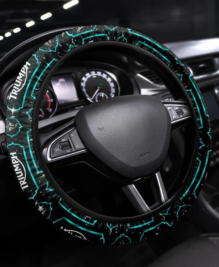 Vintage Speedster Steering Wheel Cover 3D Print, Performance Grip Steering Cover CAR550 - Cyan