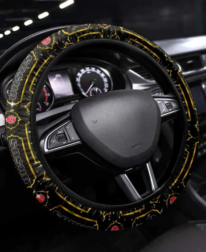 Farmstead Tractor Steering Wheel Cover 3D Print, Motorsport Style Steering Cover CAR145 - Yellow