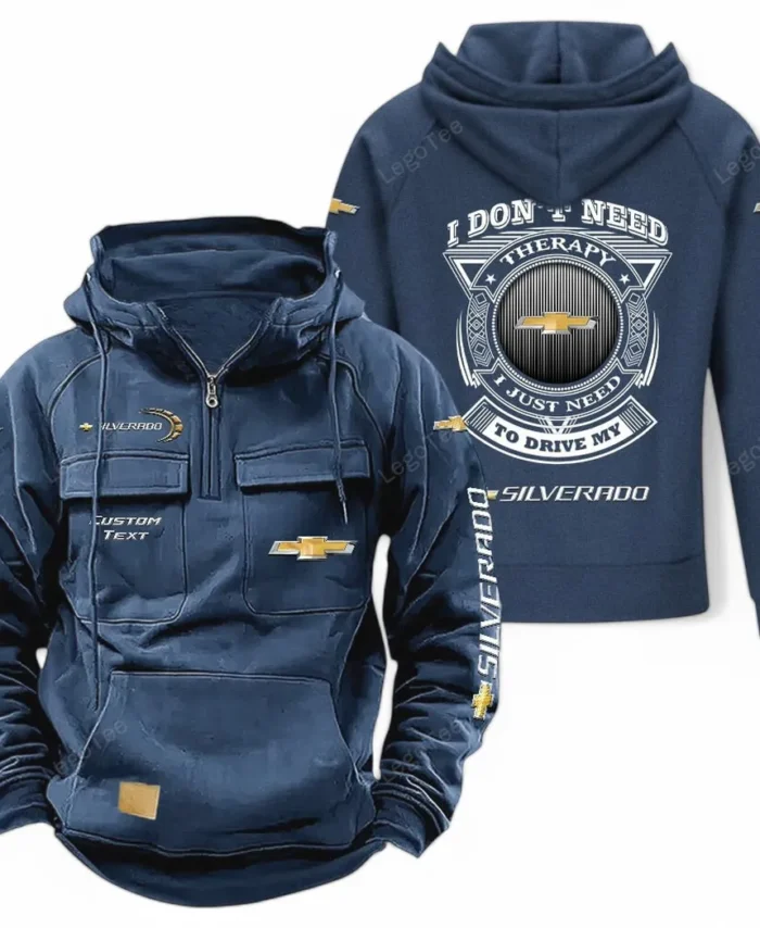 US Performance Coupe Tactical Quarter Zip Hoodie, Exclusive Logo Hoodie For Car Enthusiasts CAR106 - Dark Blue