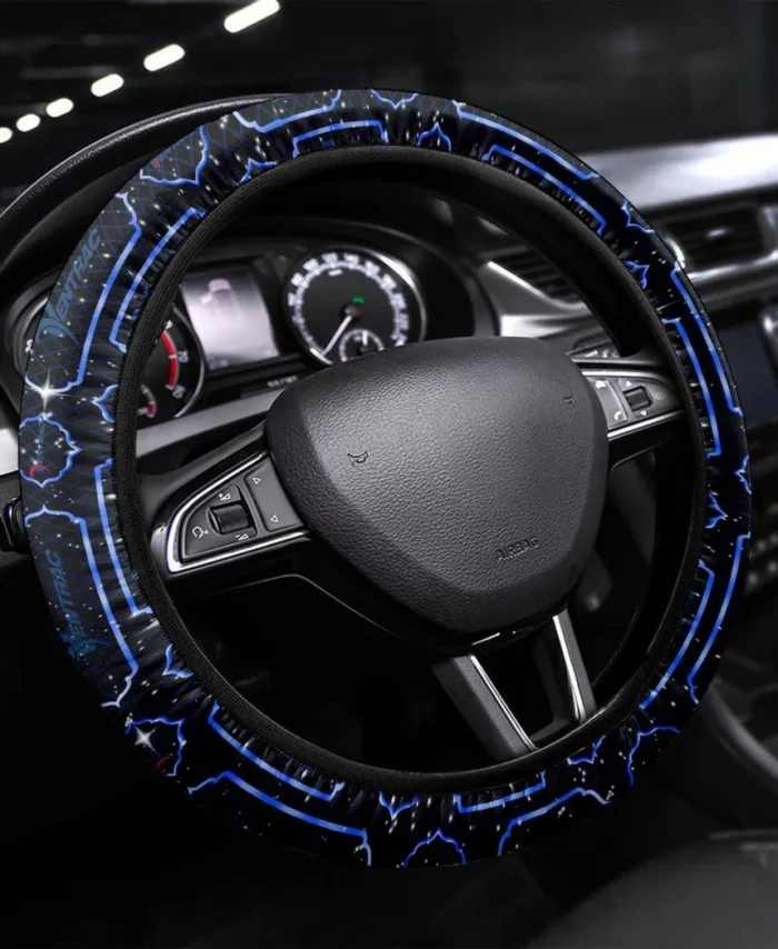 Compact Mower Steering Wheel Cover 3D Print, Driver's Essential Steering Cover CAR550 - Blue