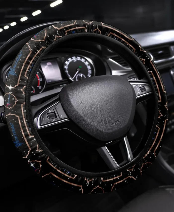 Small Farm Tractor Steering Wheel Cover 3D Print, Performance Car Enthusiast Wheel Cover CAR550 - Brown