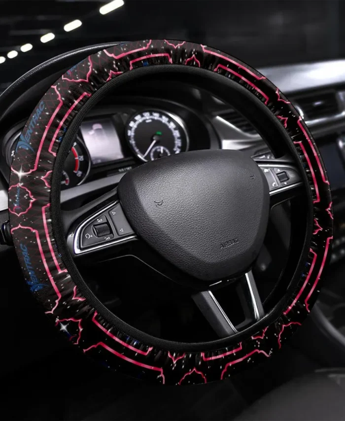 Small Farm Tractor Steering Wheel Cover 3D Print, Performance Grip Steering Cover CAR550 - Red