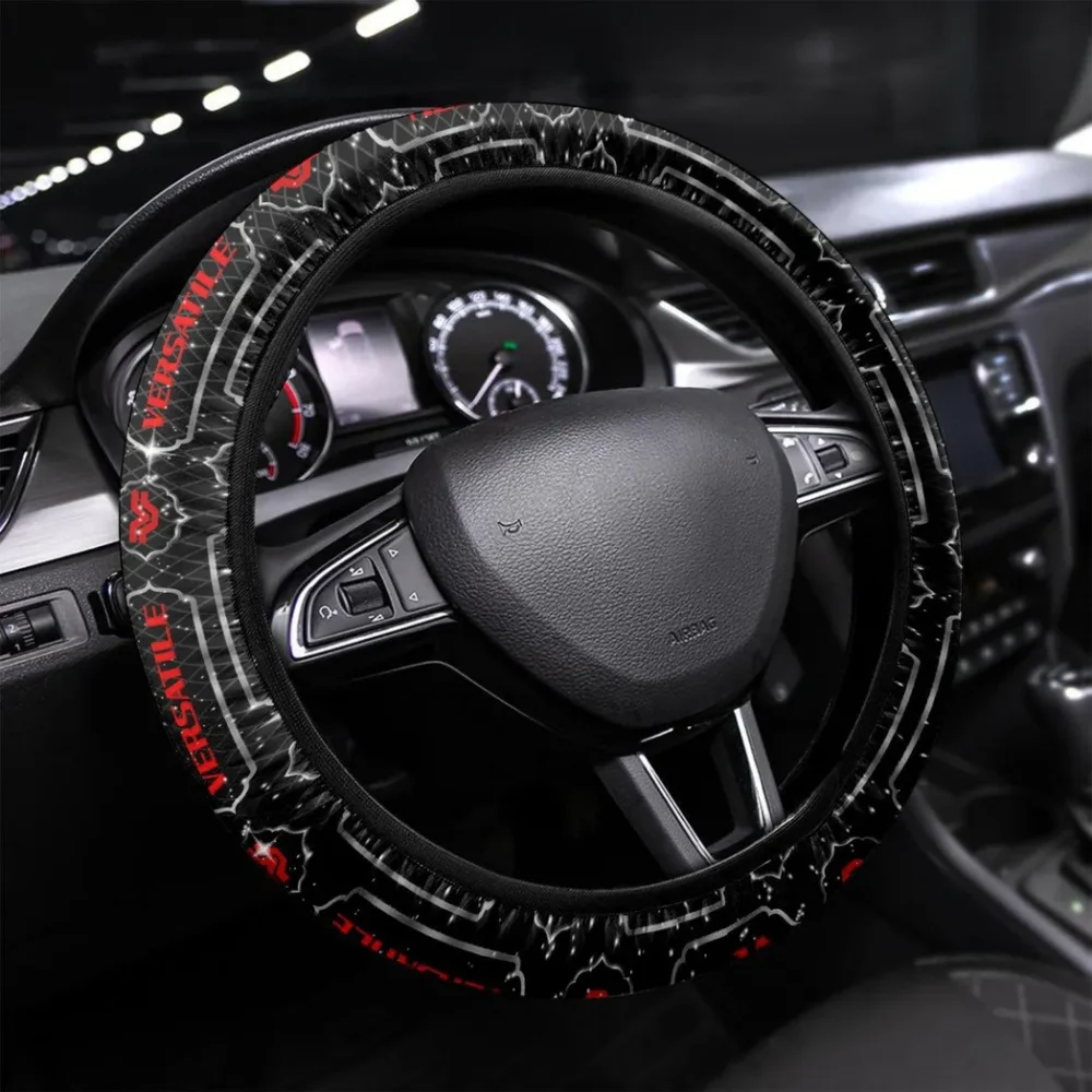 Heavy-Duty Tractor Steering Wheel Cover 3D Print, Auto Fan Comfort Wheel Cover CAR550 - White