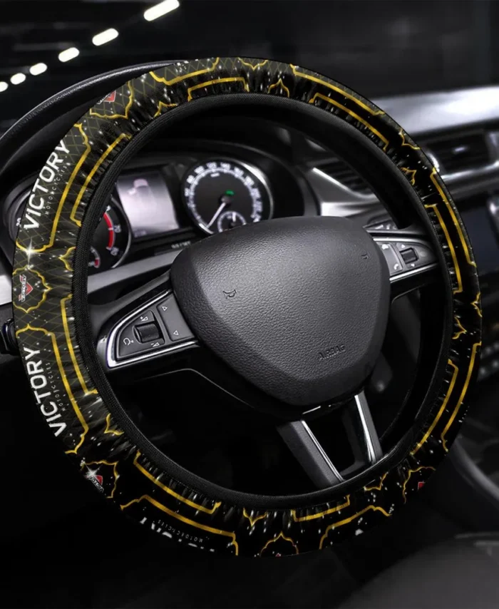 Custom Cruiser Steering Wheel Cover 3D Print, All-Season Driver's Grip Cover CAR550 - Yellow