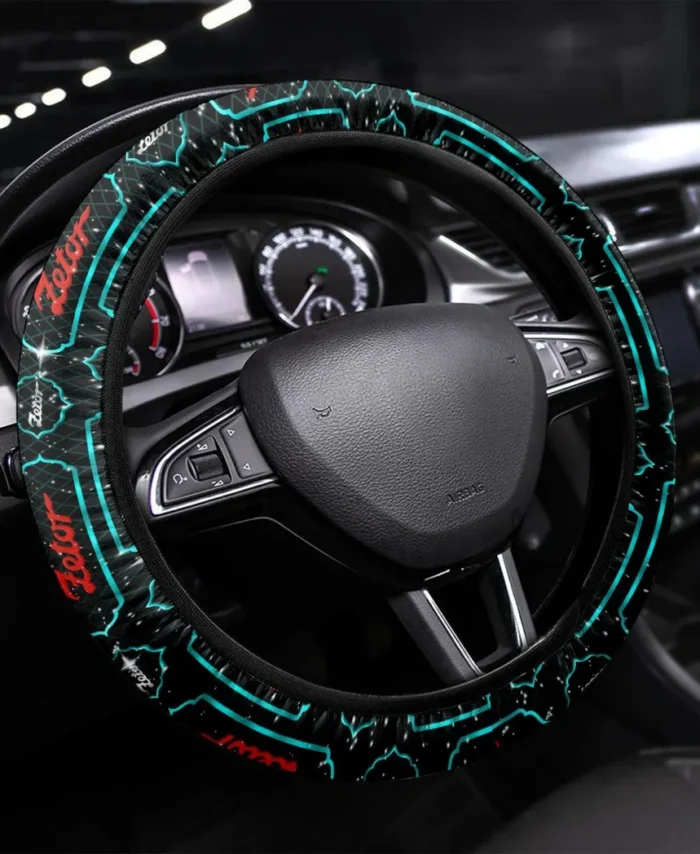 Farm Utility Tractor Steering Wheel Cover 3D Print, Driver's Everyday Comfort Cover CAR550 - Cyan